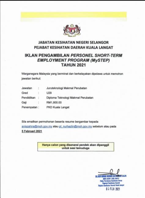 Susulan daripada itu, pejabat kesihatan daerah seberang prai tengah telah mengeluarkan notis di mana semua. Pejabat Kesihatan Daerah Kuala Langat » Jobs Hub
