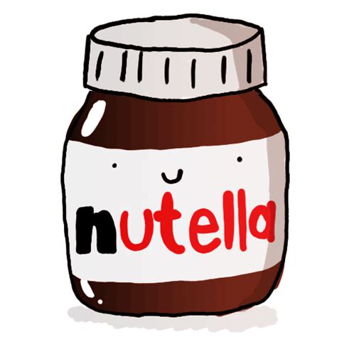 A Nutella Jar With The Word Nutella Written On Its Front And Side