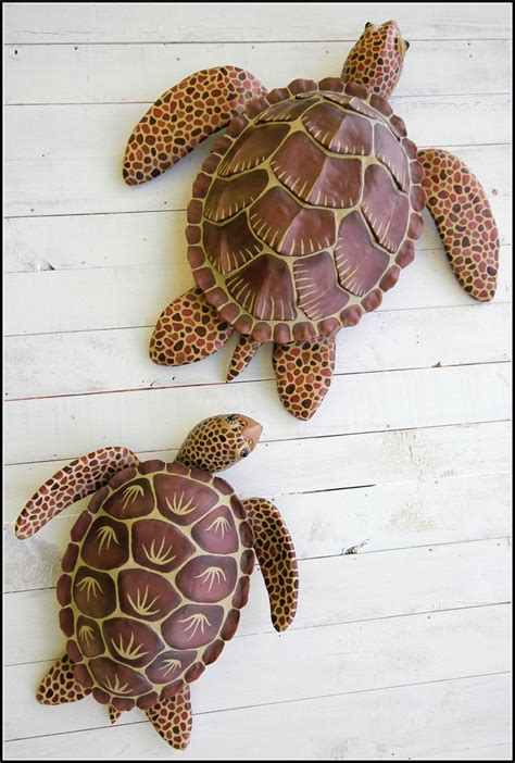 Large Sea Turtle Wall Sculpture 34 Original Artwork