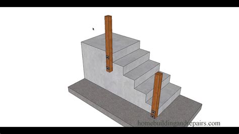 In this case, we bolted the rail post to the riser board. How To Attach Wooden Post To Concrete Floor - Carpet ...