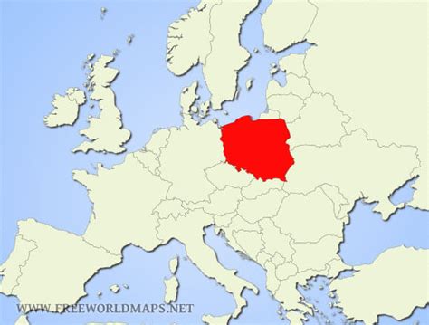 where is poland located on the map cities and towns map