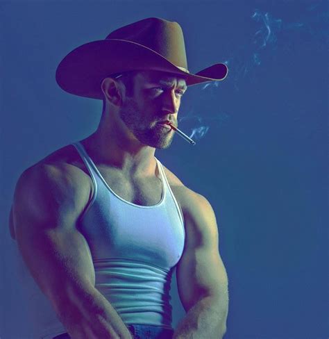 Trevor Lapaglia Sexy Cowboys Man Smoking Marlboro Man