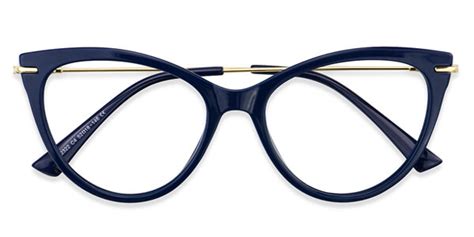 92322 cat eye butterfly blue eyeglasses frames leoptique