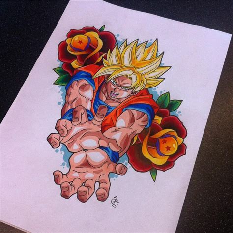 Goku Tattoo Design By Hamdoggz On Deviantart