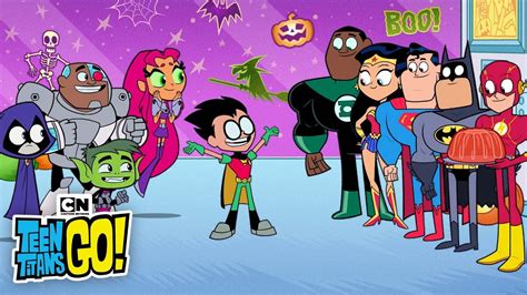 it s a justice league halloween teen titans go cartoon network youtube