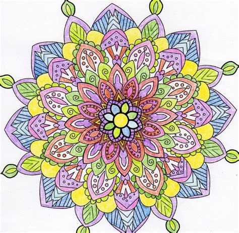 Zen And Anti Stress Mandala Mandalas With Flowers And Vegetation 100