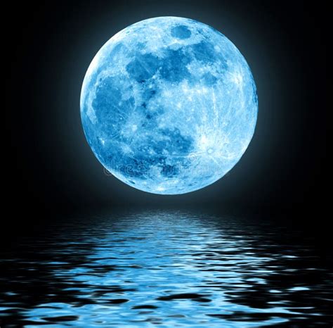 Blue Moon Stock Image Image Of Horizon Artistic Fantasy 22297973