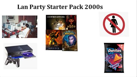 Lan Party Starter Pack 2000s Rstarterpacks Starter Packs Know