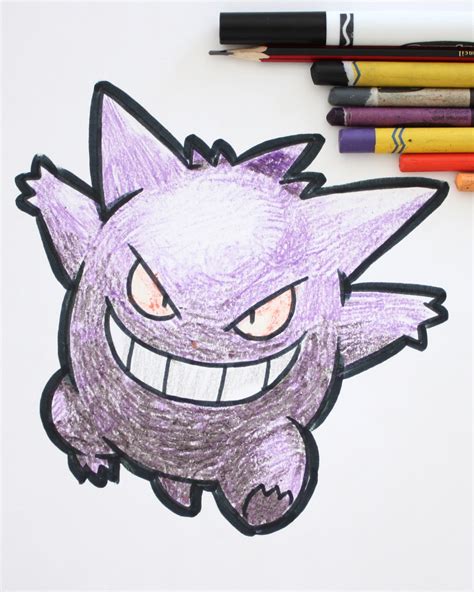 How To Draw Gengar From Pokemon Draw With Richie
