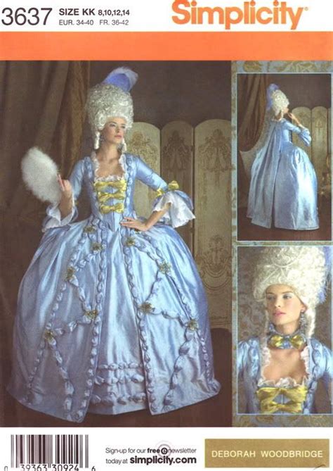 Marie Antoinette Pattern Marie Antoinette Costume Pattern Costume