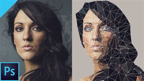 BEST: Create Vector Low Poly Effect with Photoshop CC! 