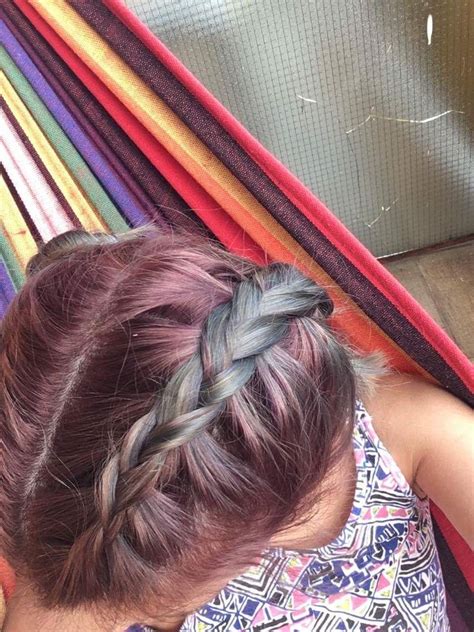 It often happens that a woman metallic shades are trending everywhere these days, so why not add them into your light purple hair? Metallic purple dyed hair colored | Hair color, Hair ...