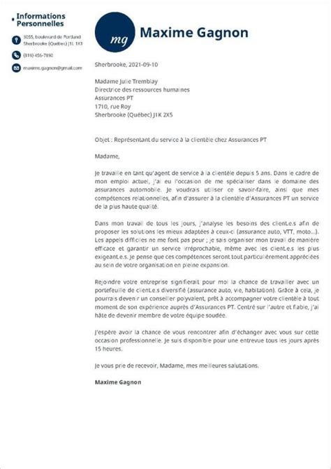 Lettre de présentation comment la rédiger 10 exemples