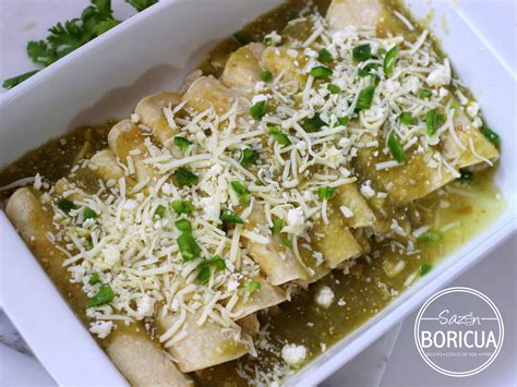 enchiladas de pollo receta al estilo mexicano con salsa verde de my xxx hot girl