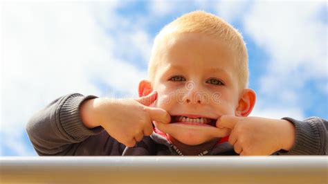 Child Kid Making Silly Face Childhood Stock Image Image Of Mouth