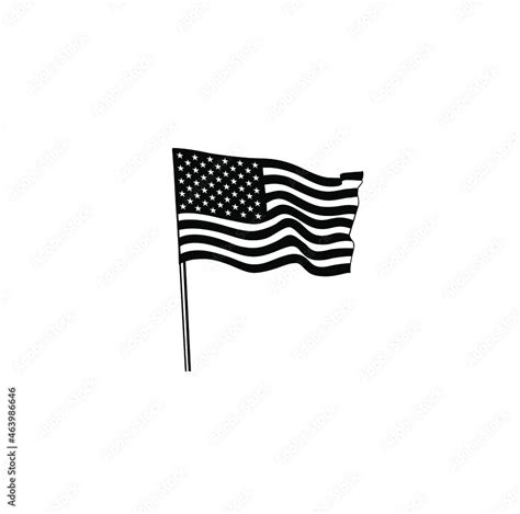 United States Flag Vector Illustration Stars And Stripes Us Flag