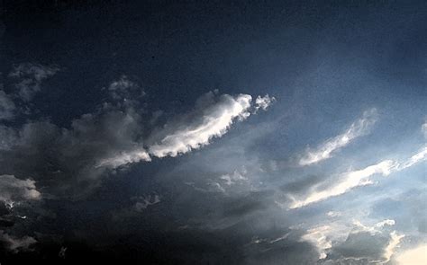 Dark Sky With Light On Cloud Free Stock Photo Public Domain Pictures