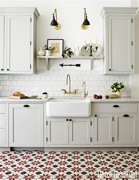 23 Cool White Kitchen With Tile Floor Home Decoration And Inspiration