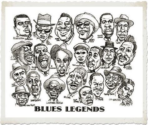 Blues Legends Blue Art Jazz Poster Howlin Wolf
