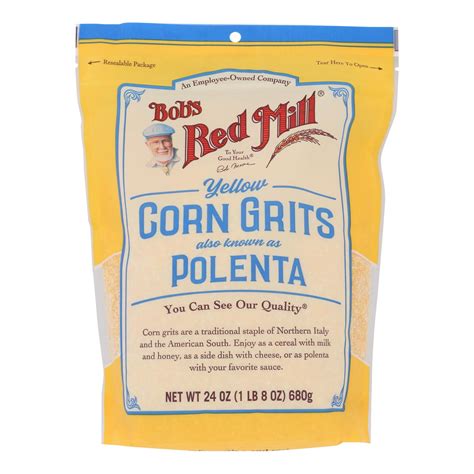 Bob S Red Mill Kosher Yellow Corn Grits Polenta 24 Oz 4 Packets