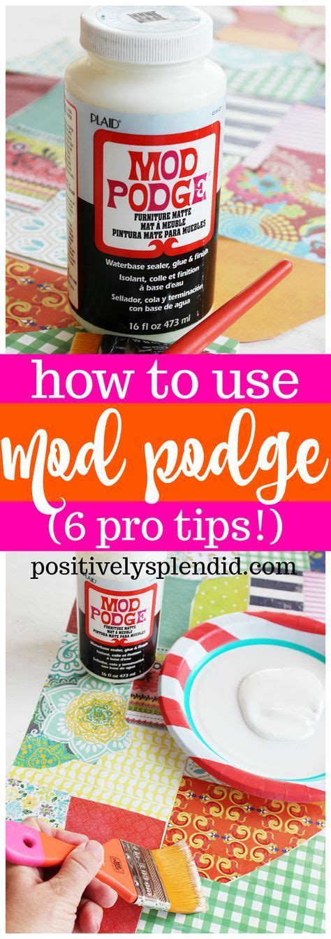 How To Use Mod Podge Like A Pro 6 Great Tips And Tricks Homemade Mod Podge Mod Podge Diy