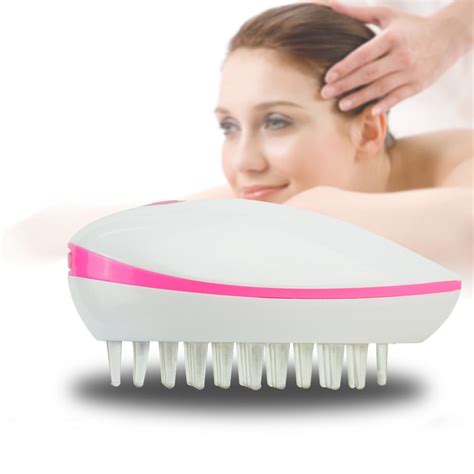 Peralng Mini Hand Held Electric Scalp Massager Head Anti Static Vibrating Hair Comb Brush