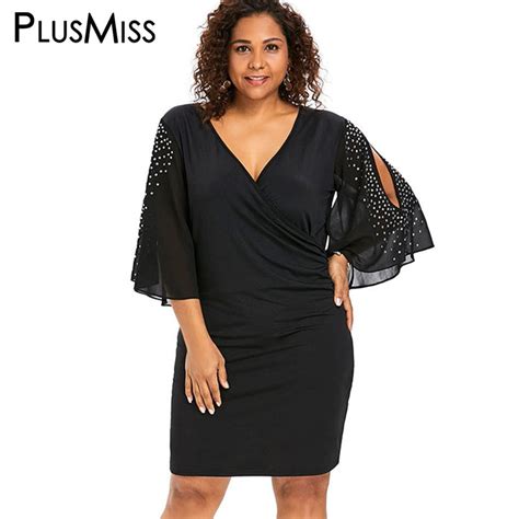 Buy Plusmiss Plus Size 5xl Xxxxl Xxxl V Neck Bell