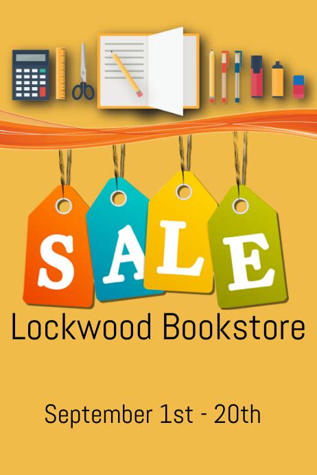 Copy Of Bookstore Sale Postermywall