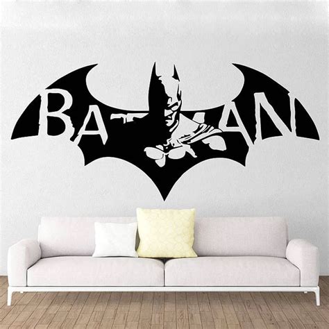 New Batman Hero Vinyl Wall Decal Cartoon Home Decor Kids Room Diy Art
