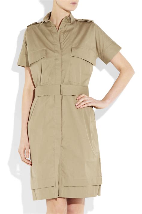 Wearable Trends Pringle Of Scotland Belted Stretch Cotton Shirt Dress