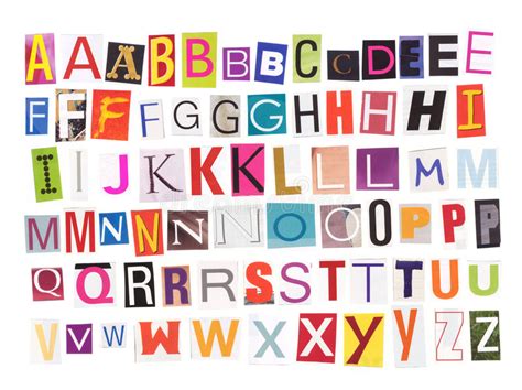 Alphabet Magazine Cutouts Alphabet Of Uppercase Letters Compiled