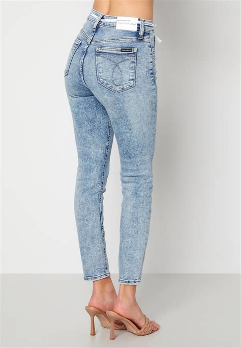 Calvin Klein Jeans High Rise Skinny Ankle 1AA Denim Light Bubbleroom