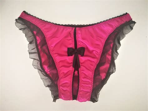 Crotchless Lingerie Naughty Lingerie Crotchless Panties Pink Etsy
