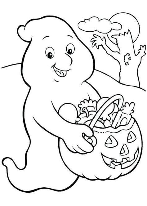 30 Free Ghost Coloring Pages Printable