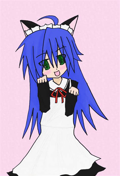 Konata Neko Maid By Vermillionfenrir On Deviantart