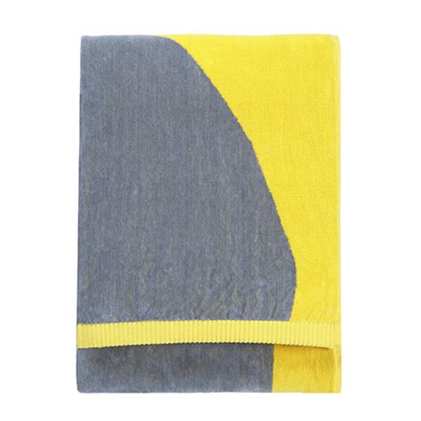 Beach towels offer somewhere soft to sit and a cozy hug when the weather turns cold. Marimekko Kivet Yellow/Grey Beach Towel - Marimekko Kivet ...