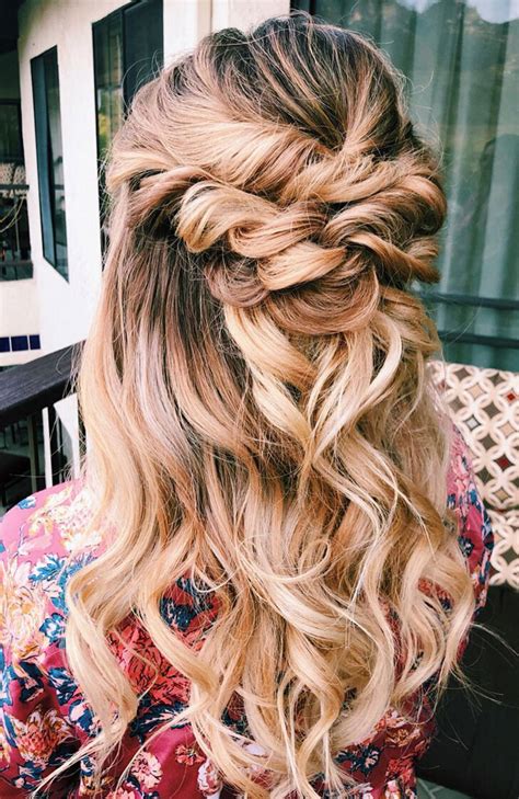 30 Stunning Half Up Half Down Hairstyle Ideas For You To Try Prom