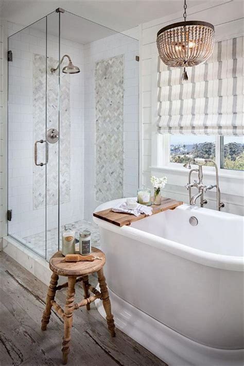 47 Best Farmhouse Master Bathroom Design And Decor Ideas
