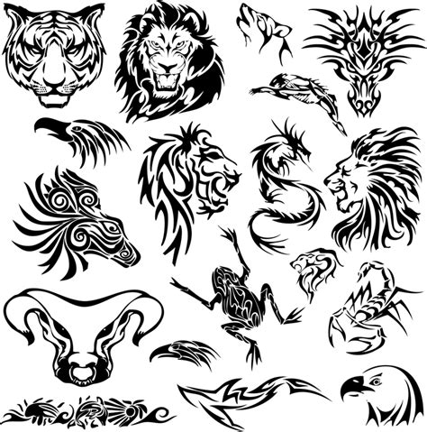 Tribal Animal Tattoos Stencil Designs | Tattooshunt.com - Cliparts.co