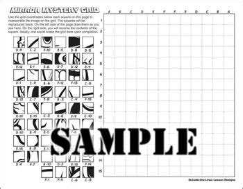 Mirror Mystery Grid Drawing Collection By Outside The Lines Lesson