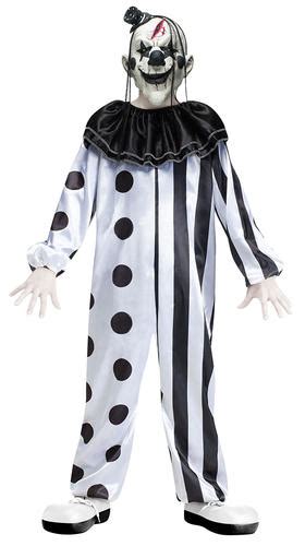 Scary Clowns Boys Fancy Dress Halloween Horror Joker Circus Kids Childs