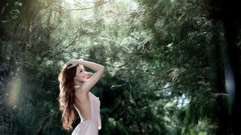 Fondos De Pantalla Luz De Sol Bosque Mujeres Al Aire Libre Mujer