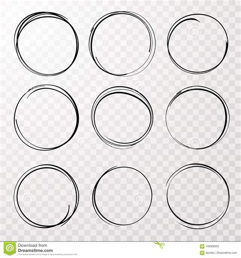 Draw Circle Stock Vector Illustration Of Doodle Layout 109368002