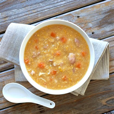 Chicken, Carrot and Sweet Corn Soup - Healthier. Happier.