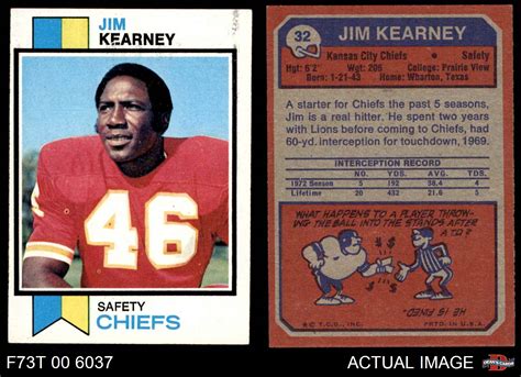 1973 Topps 32 Jim Kearney Chiefs Exmt Ebay