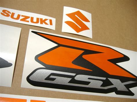 Suzuki Gsxr 1000 Reflective Orange Decals Set Glows In The Dark