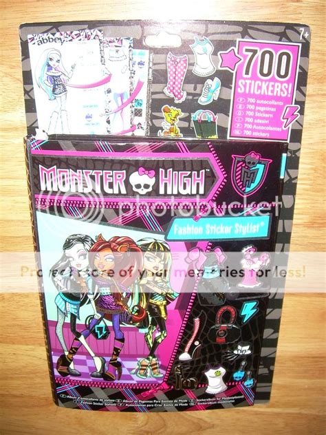 Mattel Monster High Doll Fashion Sticker Stylist Album Sealed 700