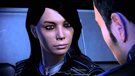 Mass Effect 3 Kaidan Romance Scene Renegade Option Youtube