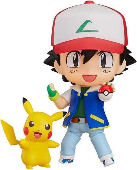 Yingjianjun Anime Pokemon Ash Ketchum Con Figura De Acción De
