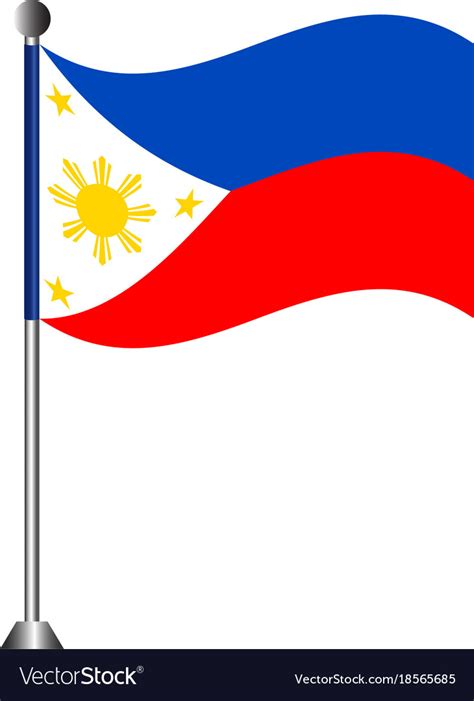 Flag Of Philippines Royalty Free Vector Image Vectorstock
